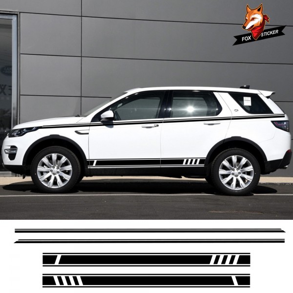 Customized Car Side Stripe Skirt Decal Graphics Sticker for Land Rover Discovery 3 4 2 Freelander 2 1 Range Rover Evoque Velar